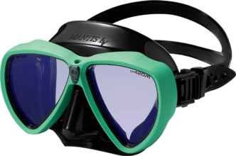 GM-1290B MANTIS LV BK SILICON UV420 MASK STN R EASTER GREEN