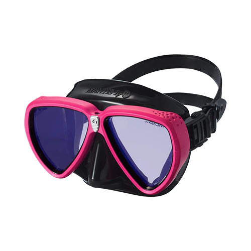 GM-1246 MANTIS LVR BLACK SILICON UV 420 MASK HOLI PINK