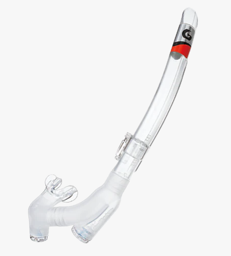 GS-3180B SUPER BULLET CL SILICONE SNORKEL CLEAR