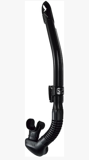 GS-3162B CANAL DRY SP BK SILICONE SNORKEL BLACK