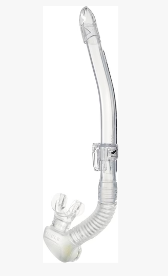 GS-3161B CANAL DRY SP CL SILICONE SNORKEL CLEAR