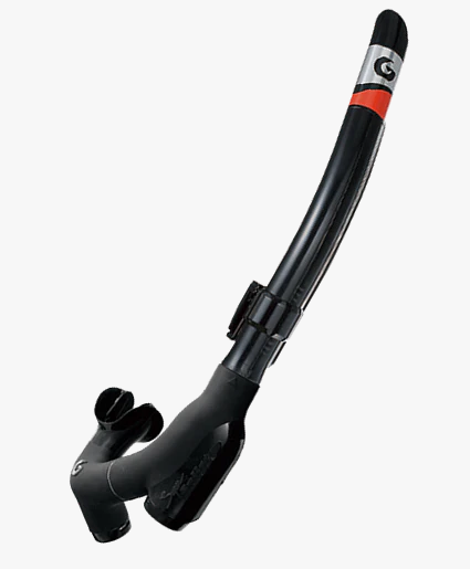 GS-3180B SUPER BULLET BK SILICONE SNORKEL BLACK